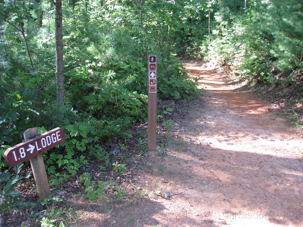 Helen to Unicoi 2010 0135.jpg - The trail from Helen Georgia to the lodge at Unicoi State Park makes a fun six mile run. July 2010 and 90 degrees makes it a little bit more of a workout.
